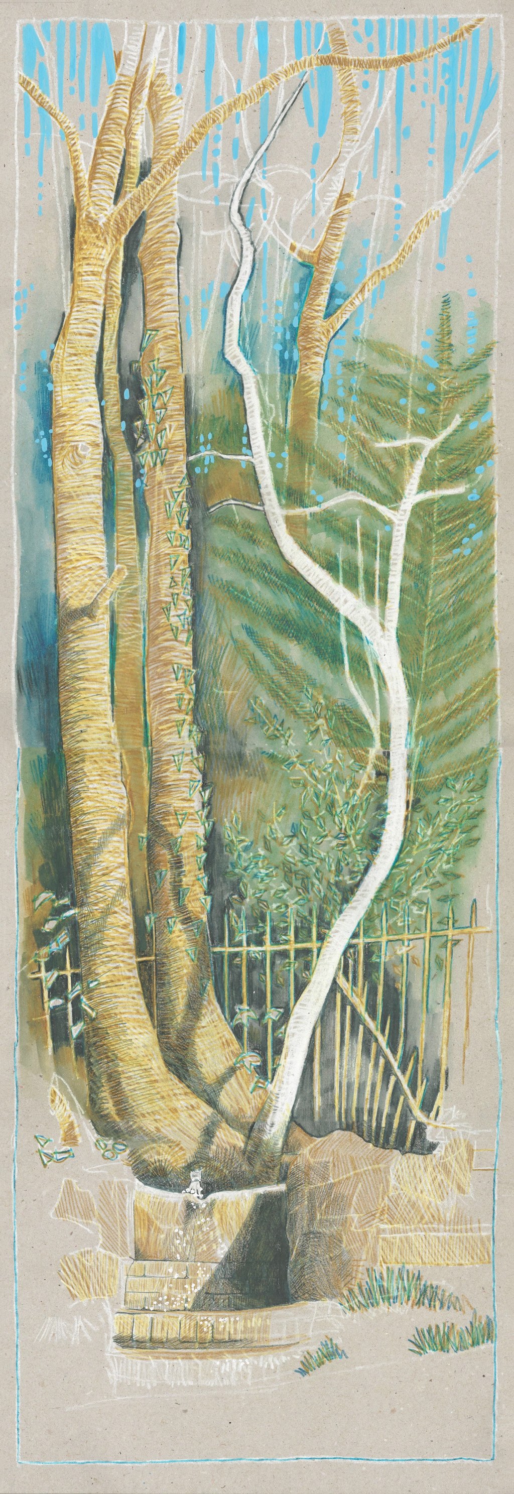 setting sun on the&nbsp;spring